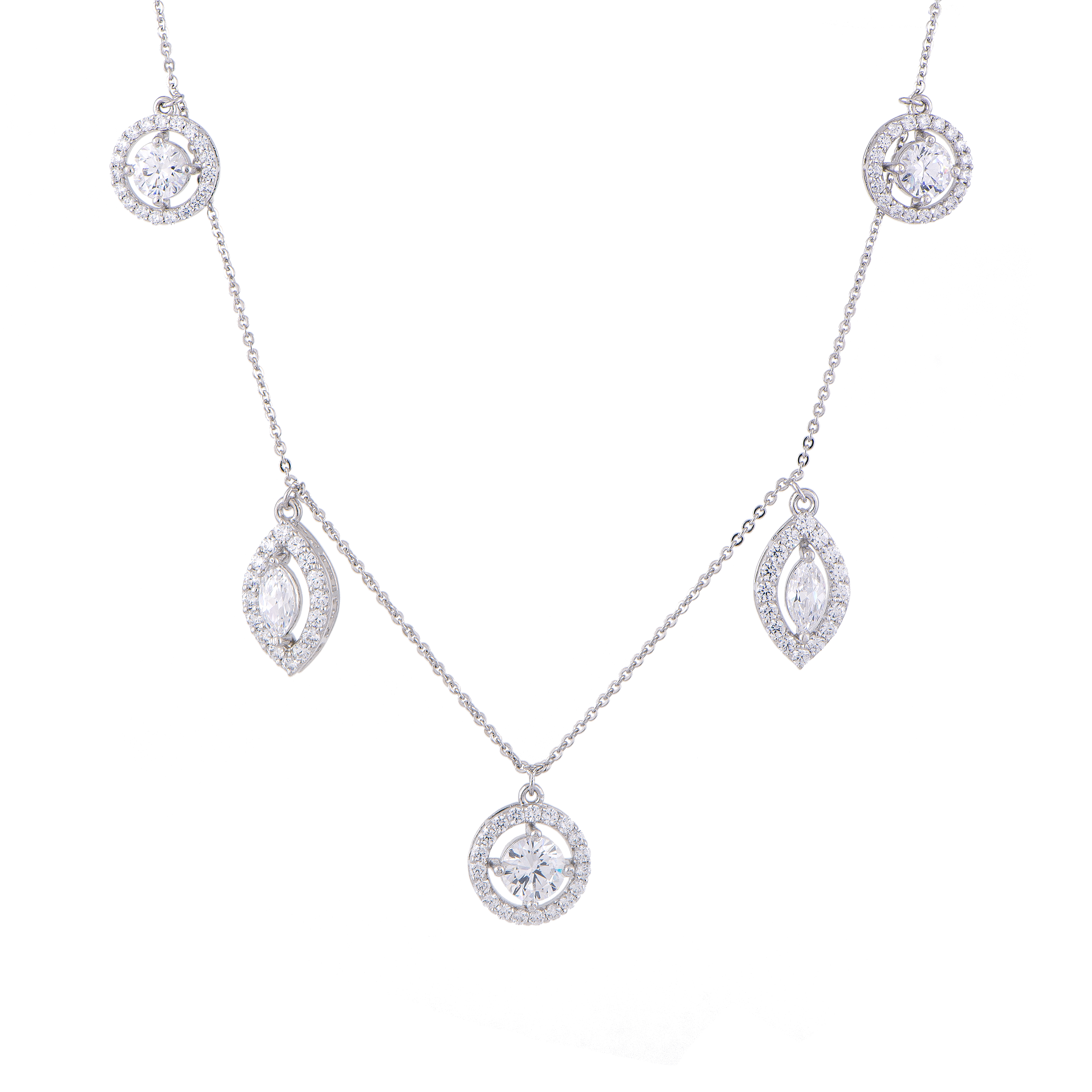 Classic Solitaire Drop Necklace